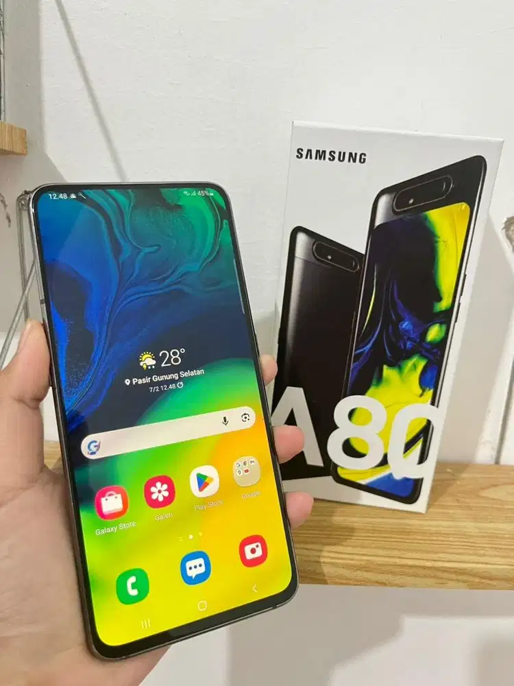 Samsung galaxy A80 fullset no minus ram 8/128