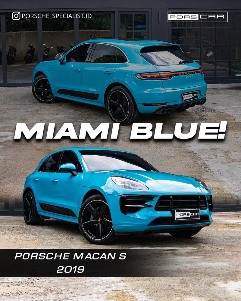 Porsche Macan S 2019 Miami Blue