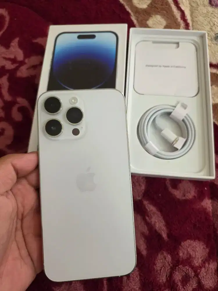 iPhone 14 pro max 512gb mulus like new,lengkap fulset,istimewa