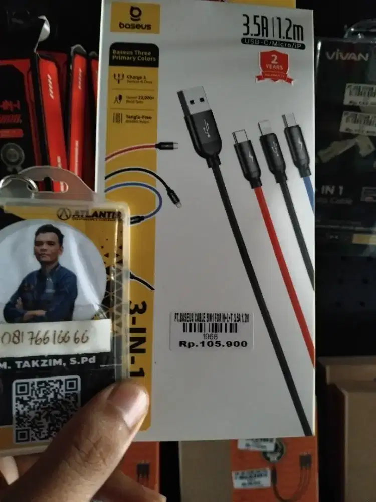 PT.BASEUS CABLE SIN1 FOR M-L-T 354 1.2M ATLANTIS DAHSYAT