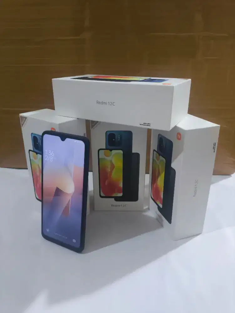 *DISKON* REDMI 12C 3/32 GB BLACK/BLUE | FREE CASING & ANTIGORES