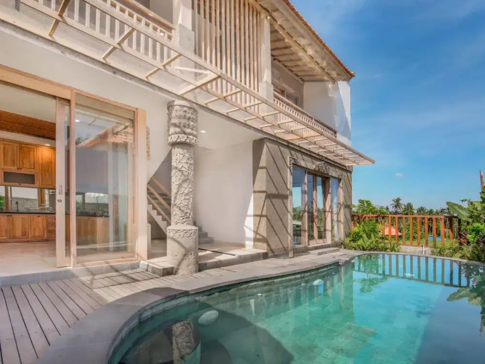 2 Unit Villa View Sawah, Akses Jalan Utama di Kemenuh Ubud