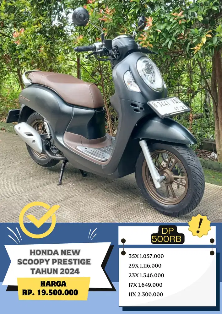 READY New Scoopy Prestige tahun 2024 Dp 500rb