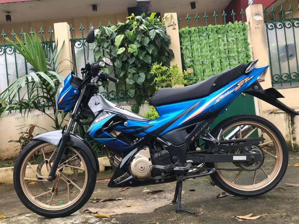 Satria fu150 ckd 2008 biru hitam