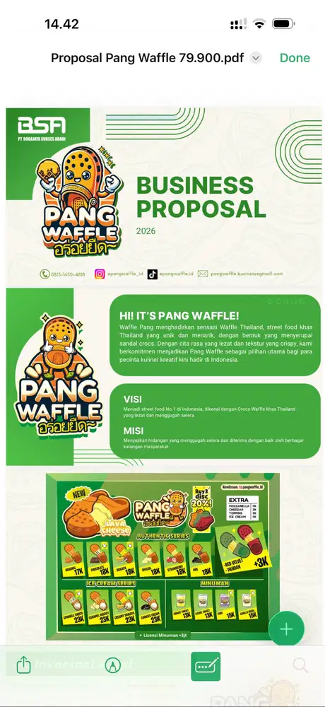 Over Kemitraan Pang! Waffle Garut - Siap Jualan!