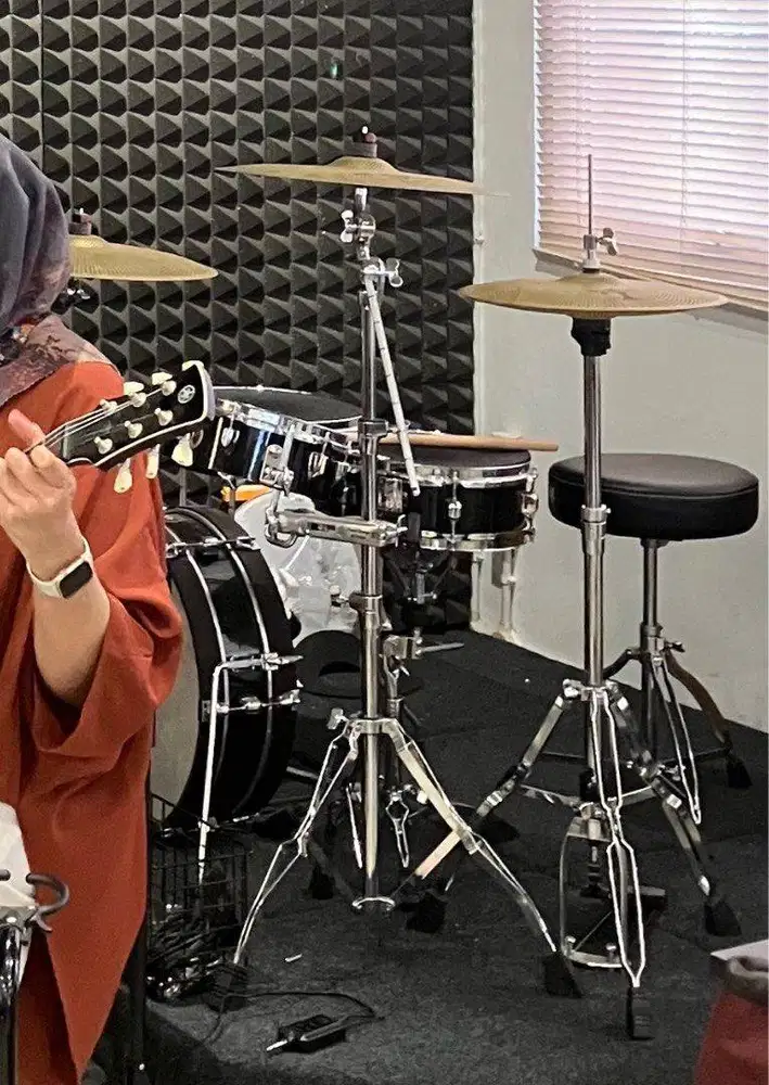 Drum Tama Club Jam Pancake + Hardware + Throne + Cymbal