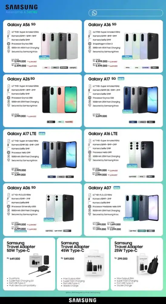 SAMSUNG GALAXY S25FE PROMO AWAL TAHUN SPESIAL GARANSI RESMI
