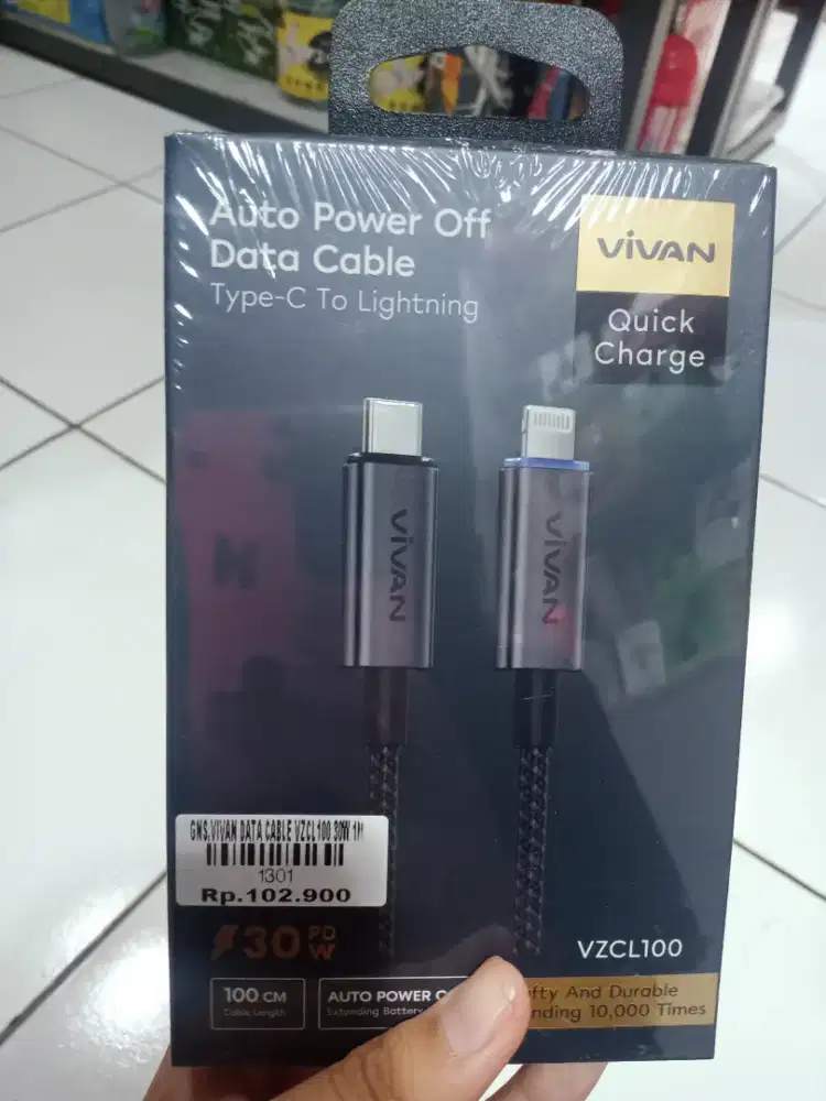 VIVAN DATA CABLE VZCL 100 30W 1M| ATLANTIS DAHSYAT