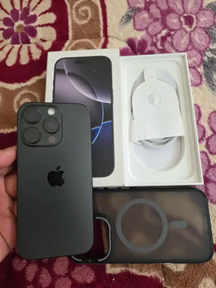 iPhone 16 pro 128gb garansi 09-09-2026 battry 100% cc 76 kali,ex inter