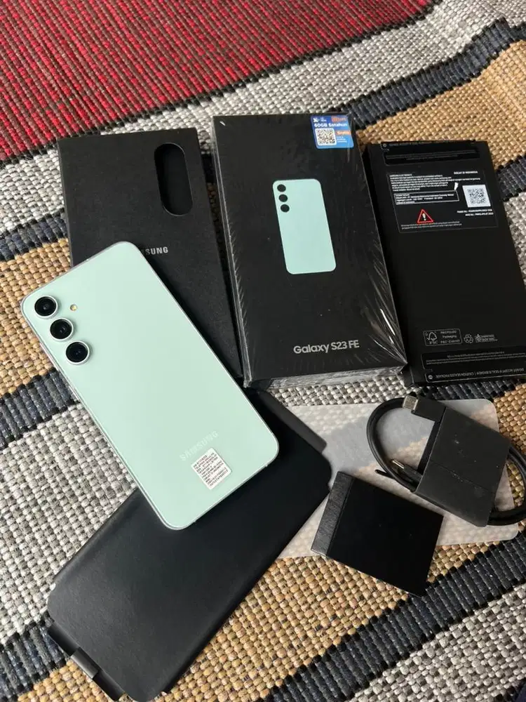 samsung s23fe 5g 256gb full set bu 4.5 SEIN resmi indo