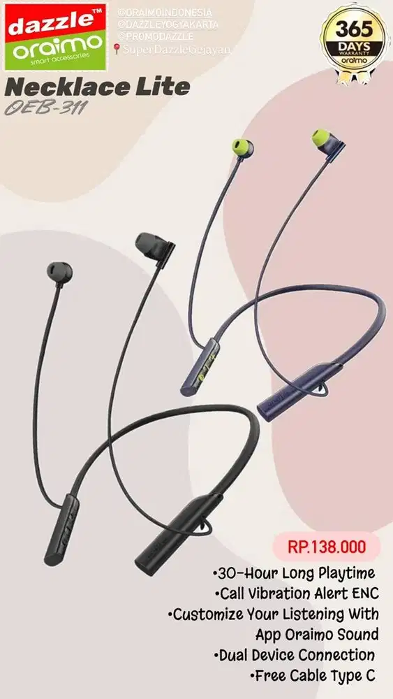 Necklace Lite Oraimo OEB-311