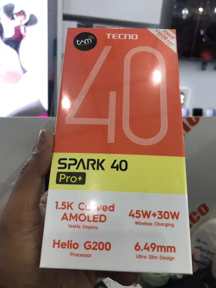 Tecno spark 40+ 8/256 cash & credit
