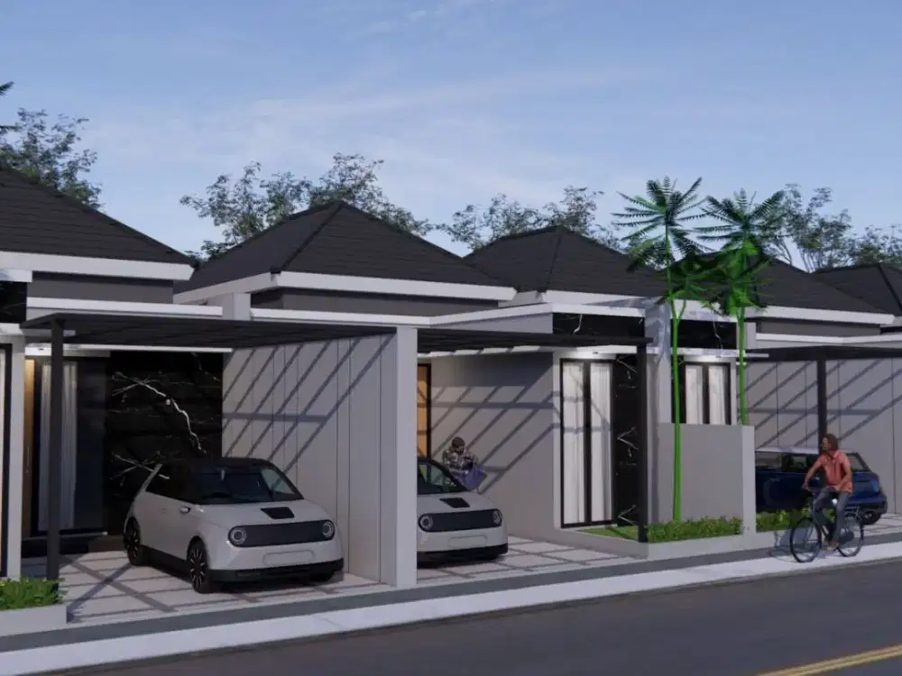 Hunian Baru Modern Tropis di Pusat Kota Sleman – Harga 775 Juta-an Nego + Smart Door Lock