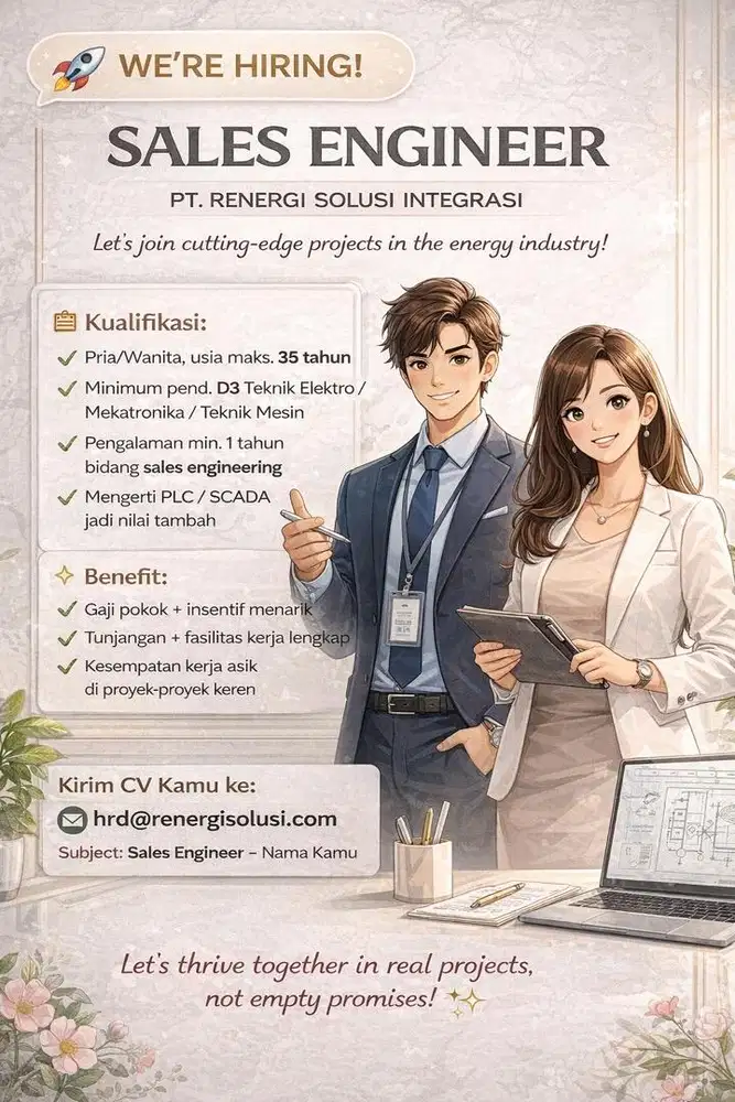 Lowongan Kerja : Sales Engineer Electrical Automation