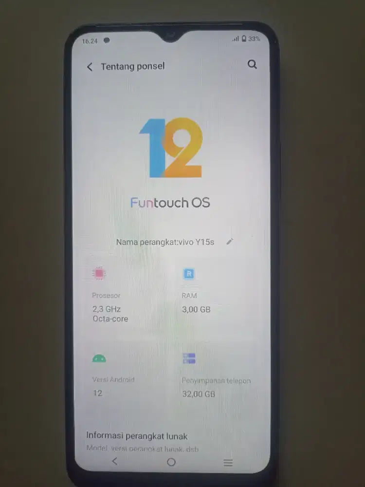 Dijual cepat Hp Vivo Y 15 S