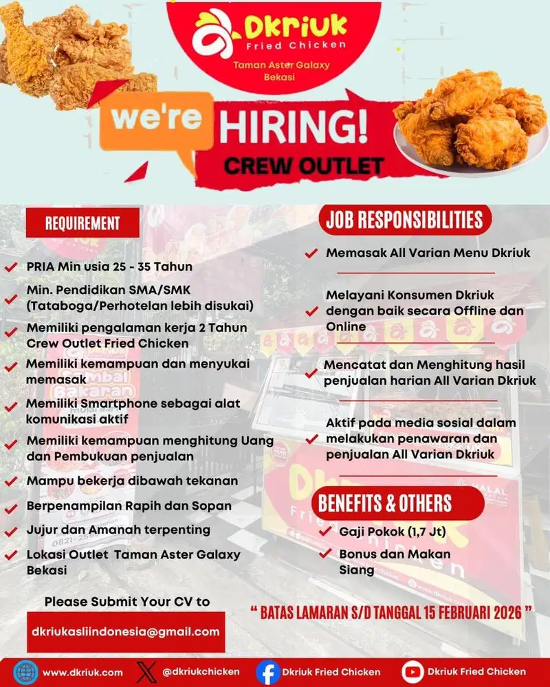 CREW OUTLET DKRIUK TAMAN ASTER GALAXY