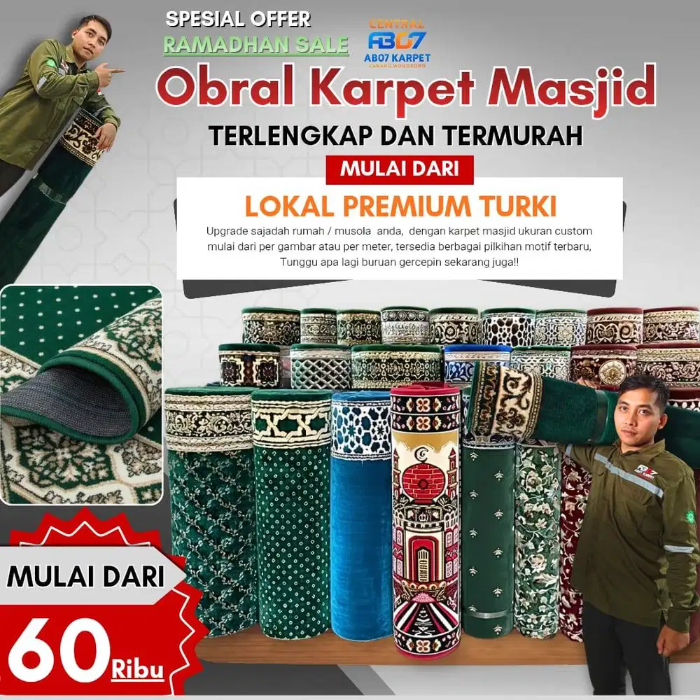 Obral Karpet Masjid Premium – Persiapan Ramadhan Berkah!