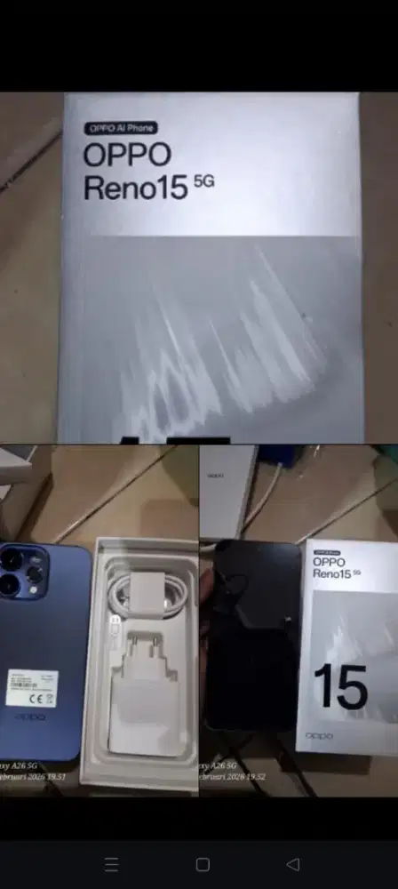 Jual Oppo Reno 15 ram 8+8 Rom 256