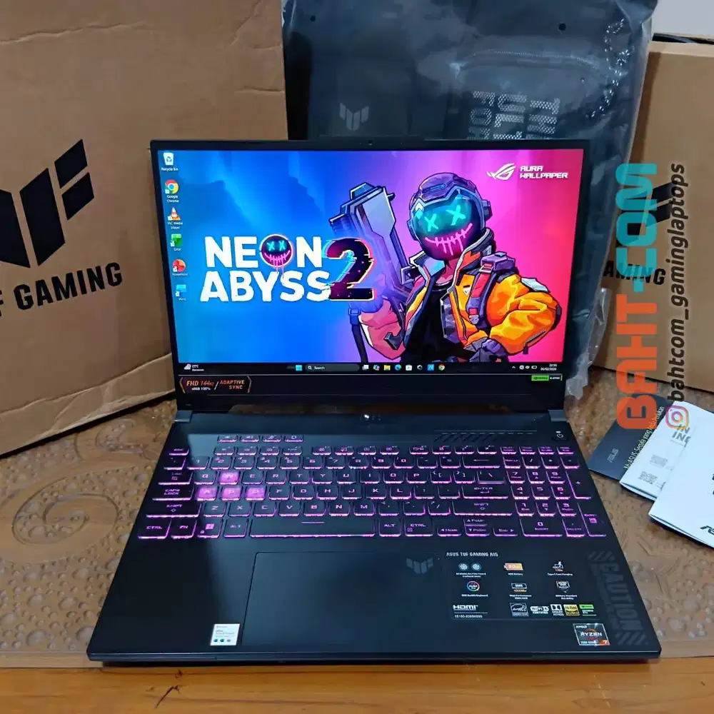 ASUS TUF FA507NUR R745K6M-OM WIN 11 +OHS 2021 KOMPLIT MULUS