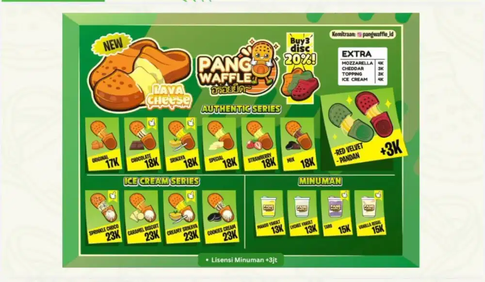 Take over franchise pang waffle