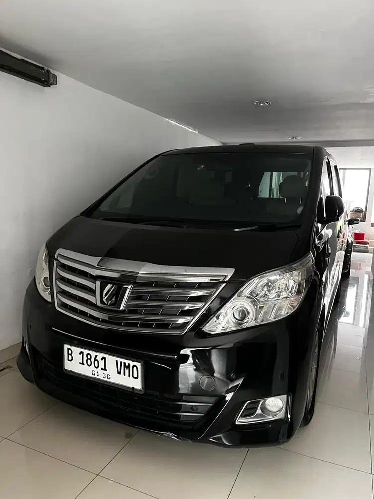 TERMURAH TOYOTA ALPHARD G MATIC AT 2012 HITAM (LOW KM LOW DP)