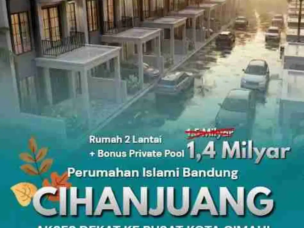 RUMAH MAIN ROAD DI CIHANJUANG DEKAT KE PEMKOT CIMAHI