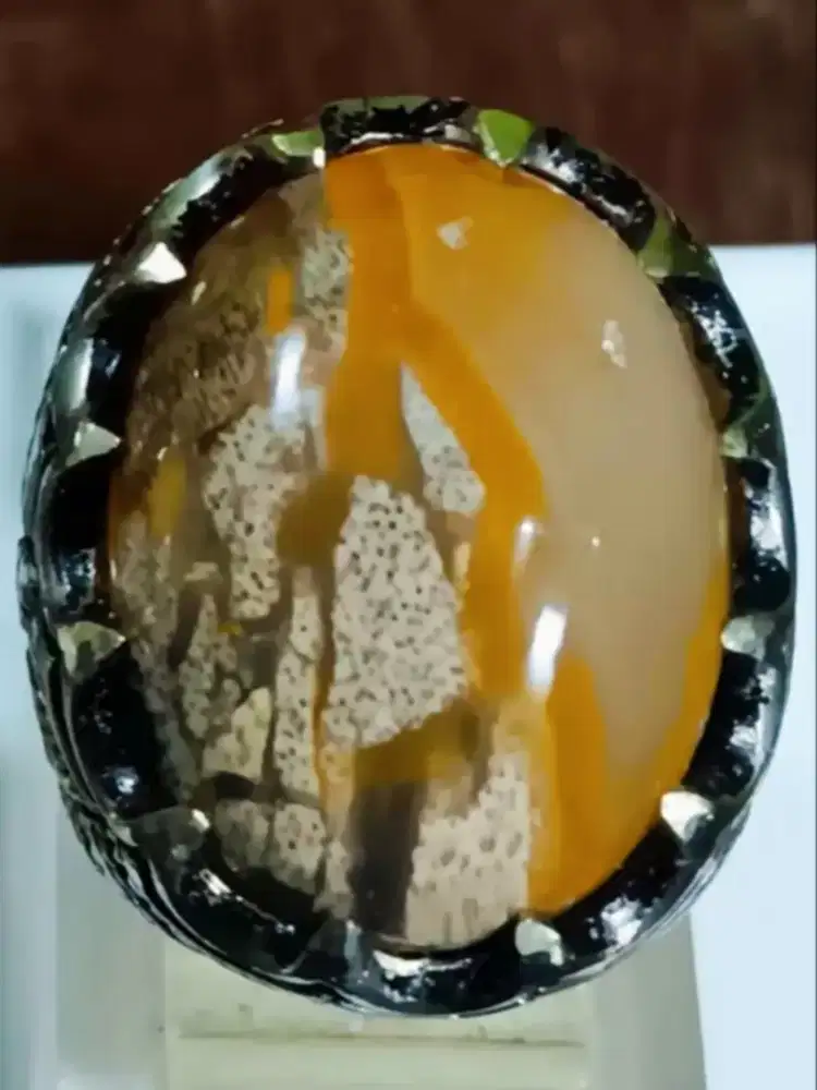 Cincin Fosil Kayu Jati Cristal