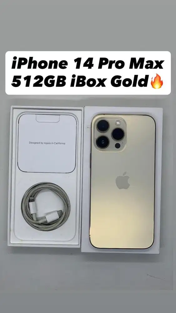 iPhone 14 Pro Max 512GB Resmi iBox Gold