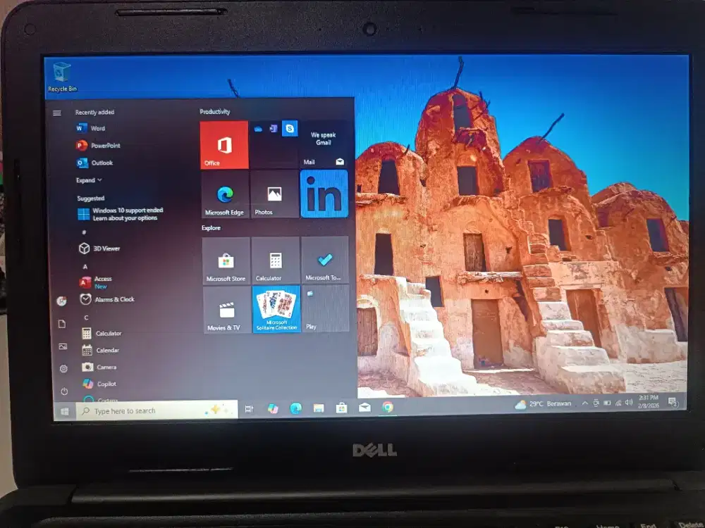 Dell Latitude 3380 i3 Gen 6 SSD 512GB RAM 4GB Windows 10 + Tas