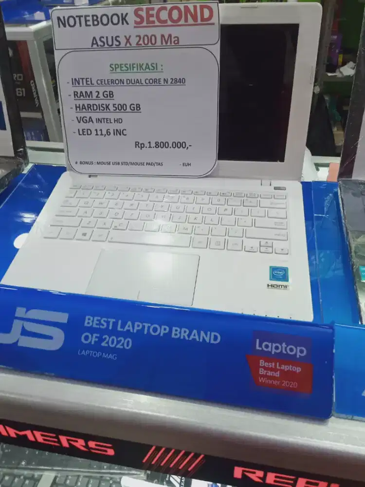 Laptop Second Asus X 200MA RAM 2GB HDD 500GB