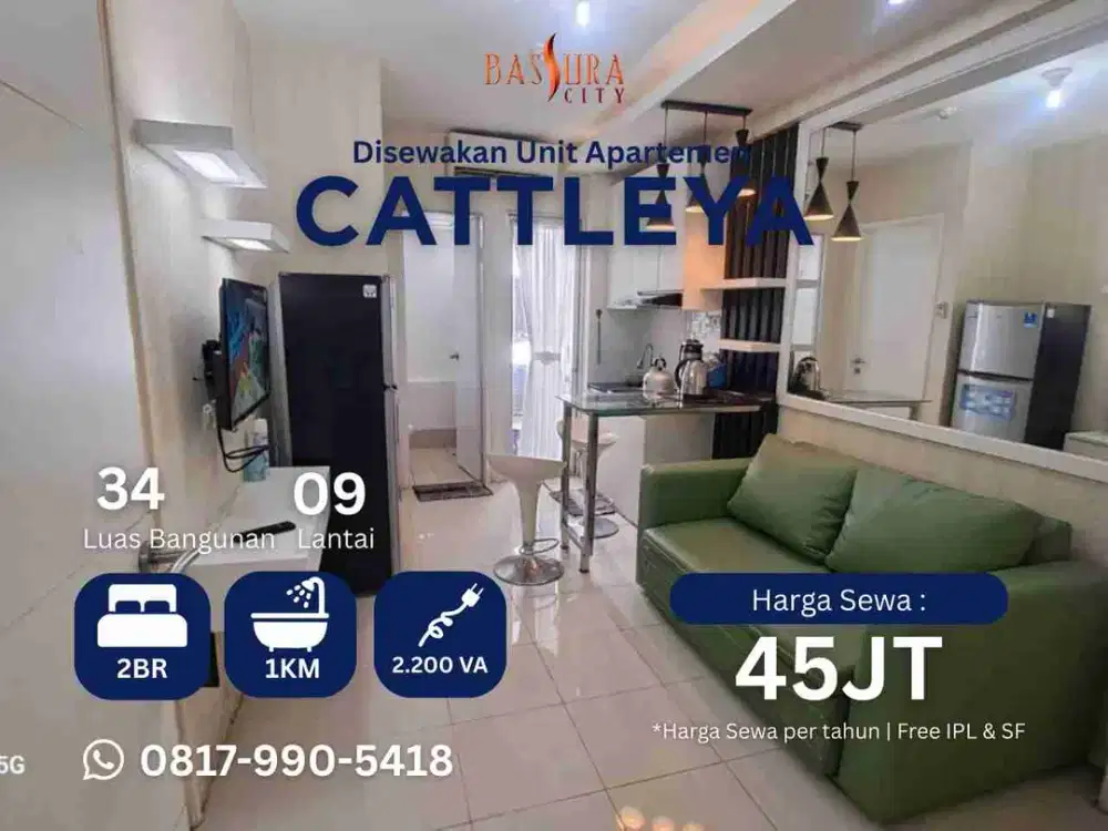 Sewa tahunan apartemen Bassura City atas mall tower Cattleya