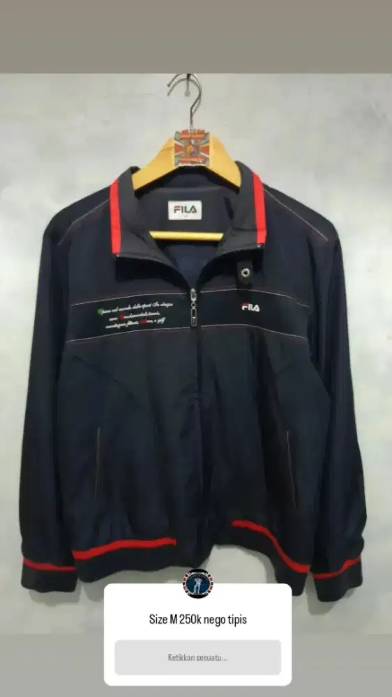 Jaket fila vintage 90s