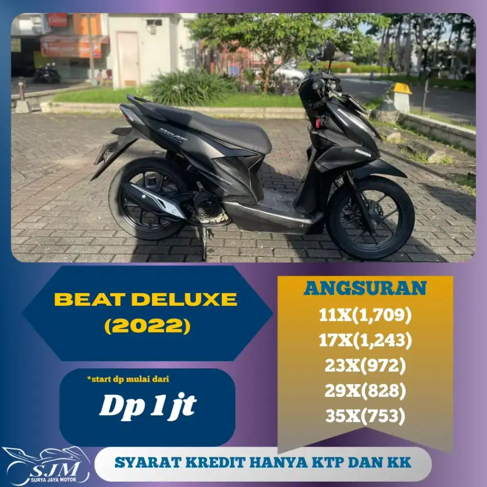 HONDA BEAT DELUXE 2022 SIAP PAKAI
