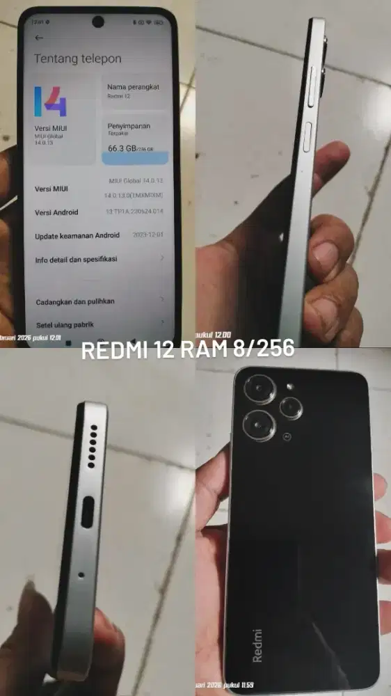 Redmi 12 Ram 8/256 GB
