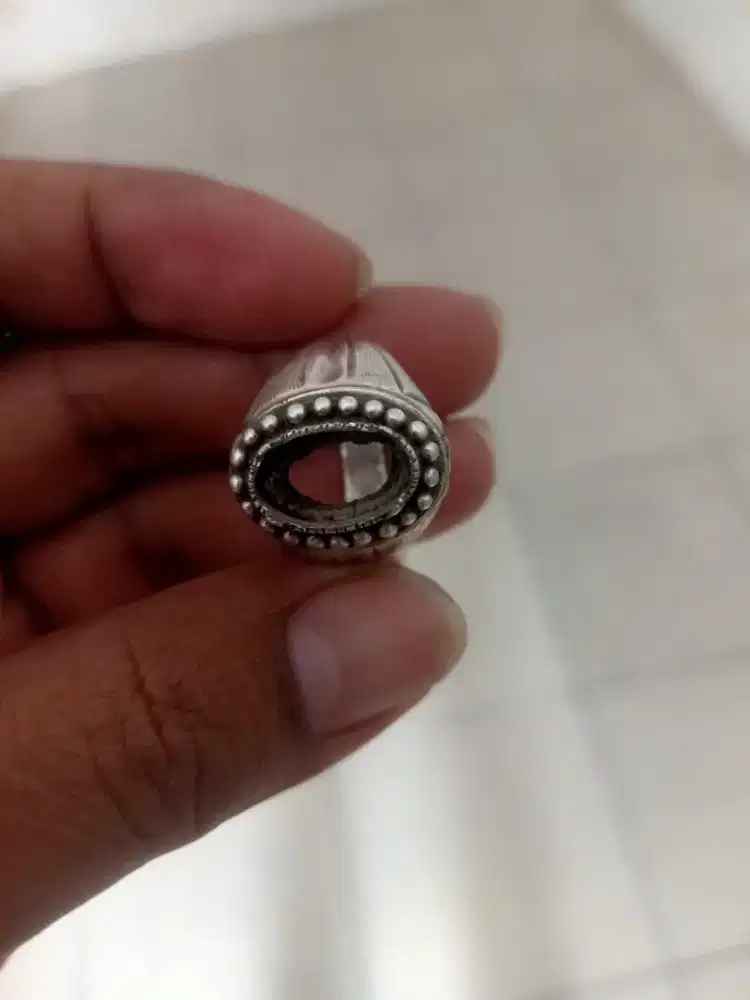 Ring perak ring no 9 siap kasih batu