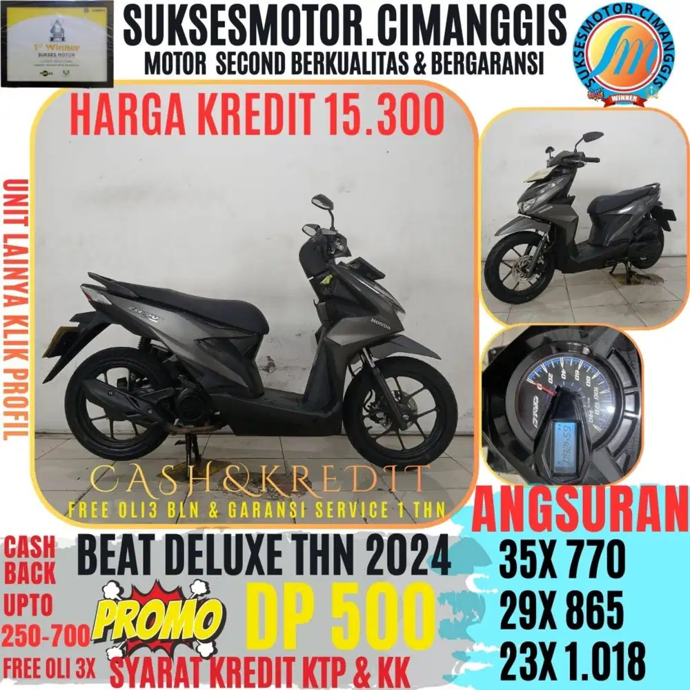 DP 500 BEAT DELUXE CASHBACK UPTO700RBU FREEOLI3X BERGARANSI