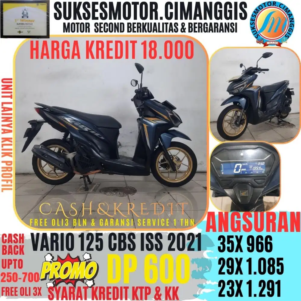 DP 600 VARIO 125 CBS ISS TERMURAH CASHBACK UPTO700RBU FREEOLI3X