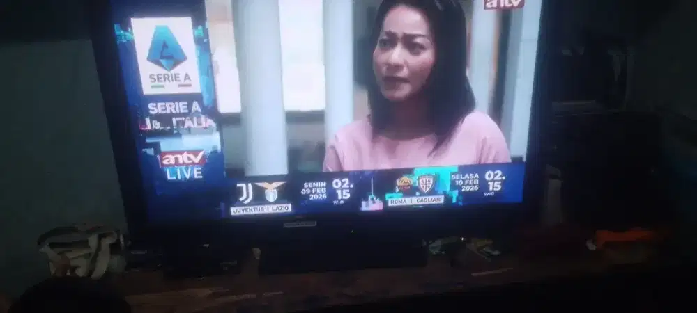 Di jual tv panasonic 40inch + stb matrix 1jt