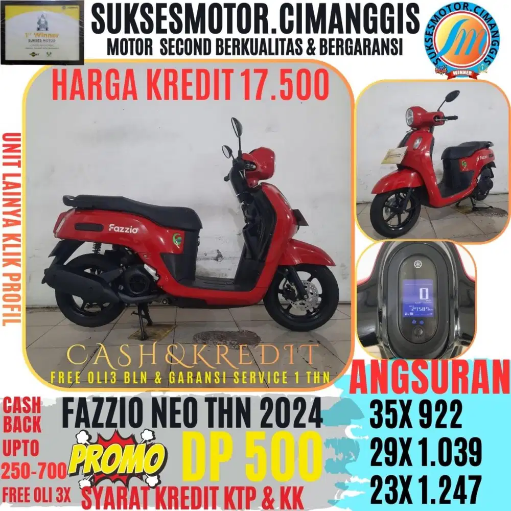 DP 500 FAZZIO NEO TERMURAH BERGARANSI CASBACK UPTO700RBU FREEOLI3X