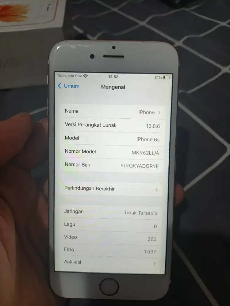 iPhone 6s 64gb Normal Siap pakai Sinyal On