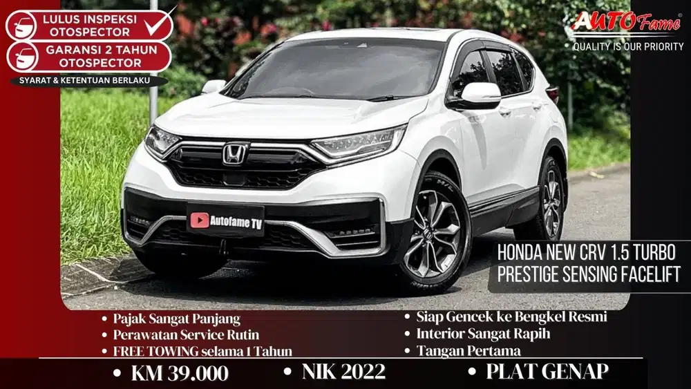 Honda New CRV 1.5 Turbo Prestige Sensing Facelift 2022