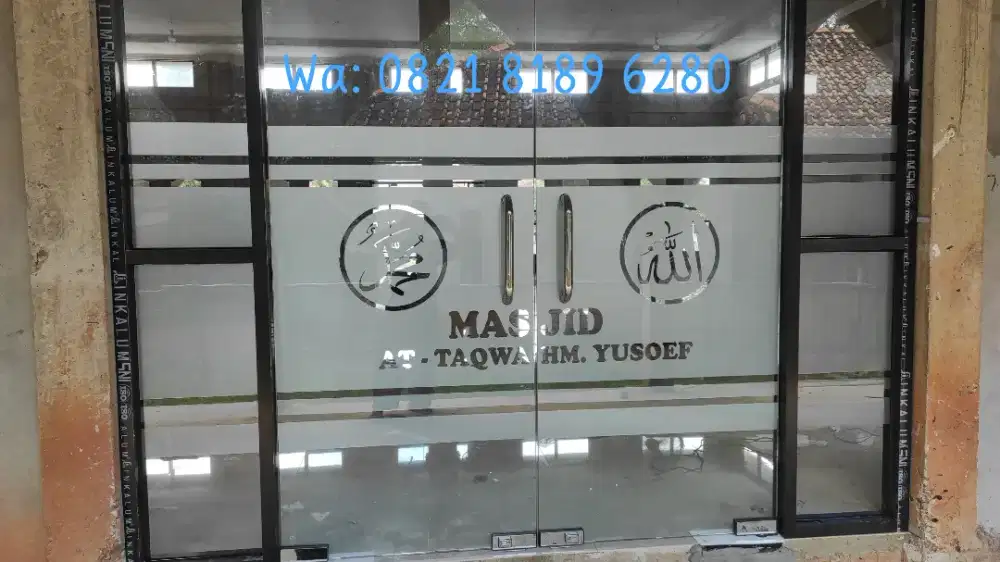 Pintu jendela alluminium kaca biasa / tempered dll