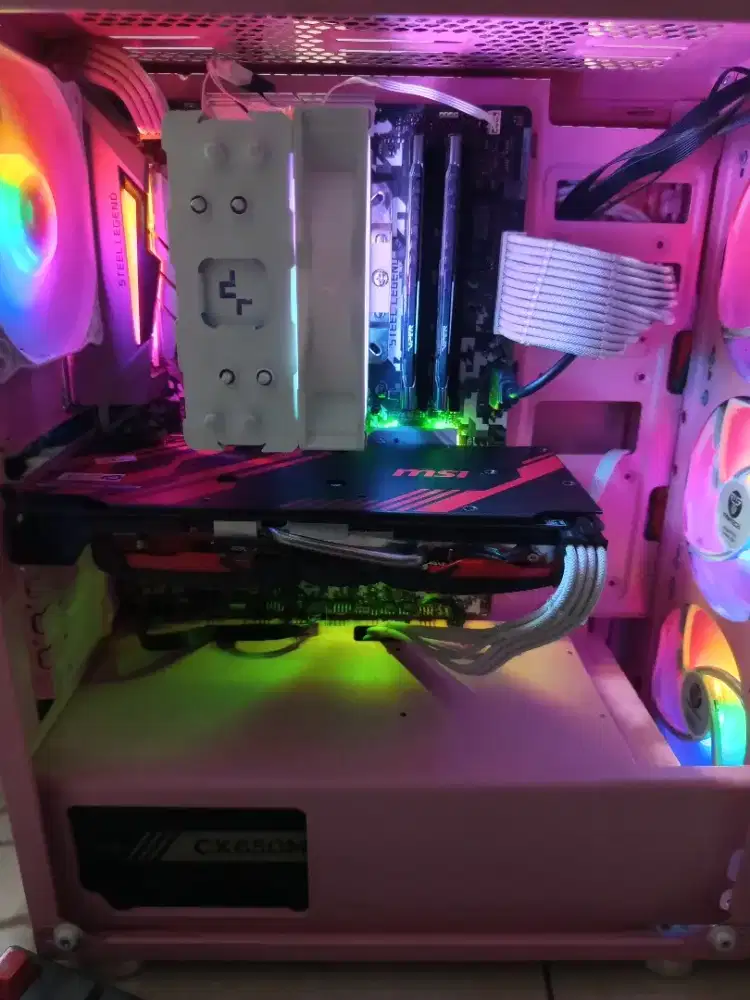 PC gaming ryzen 5 5600 ram 32gb ddr4 LED 24 inc