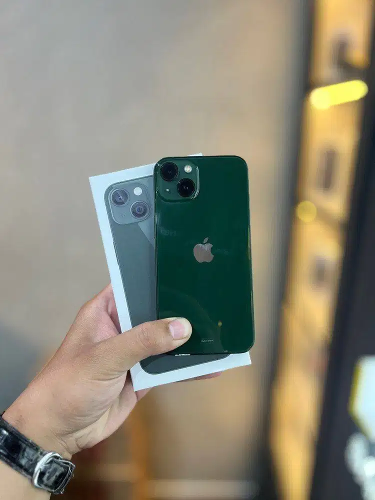 iPhone 13 128GB iBox Green Normal Mulus Lengkap