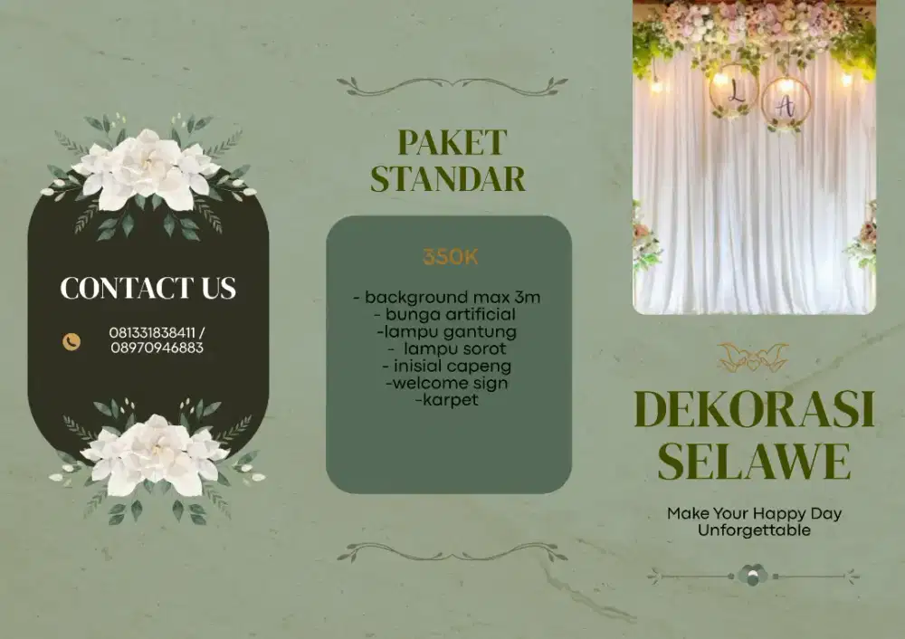 sewa dekor, vendor dekorasi, backdrop