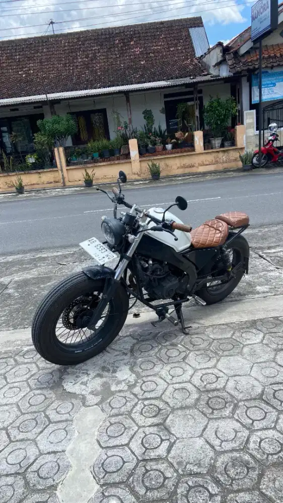 Vixion injeksi bobber ss komplit plat AB pajak jalan