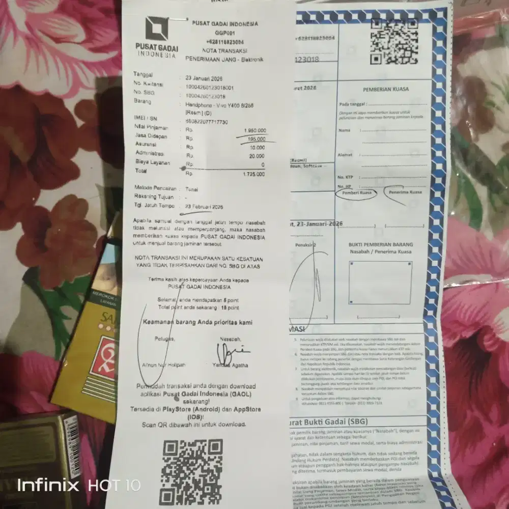 vivo y400 jual murah