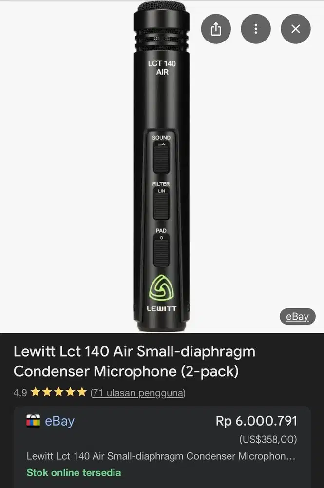 mic lewitt lct 140 air