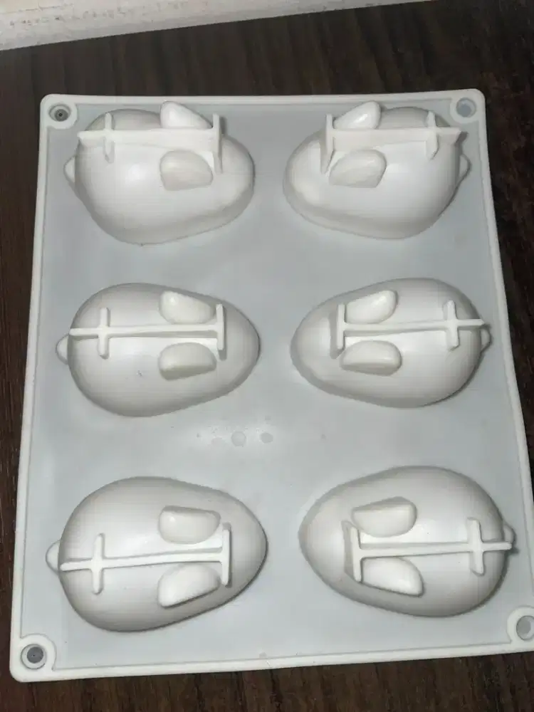 Cetakan silikon kelinci 3D Rabbit Puding Kue Cake Coklat Puding