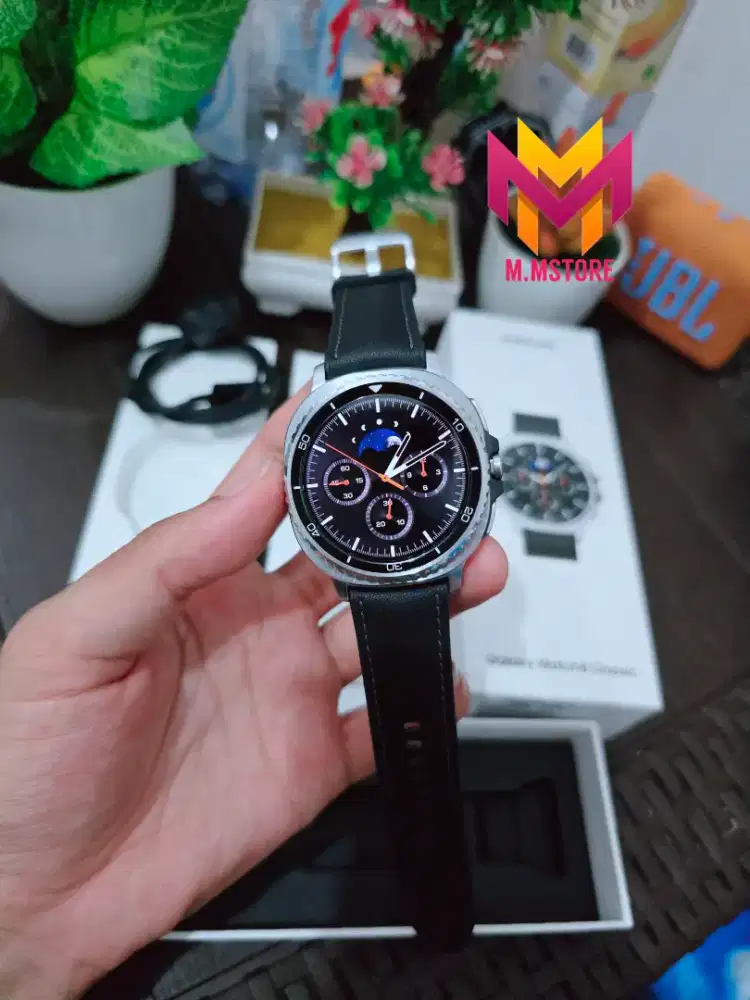 Samsung Galaxy Watch 8 Classic Hitam Silver Mulus fullset original